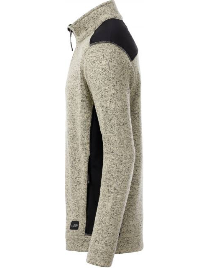 Jachetă de lucru tricotată din fleece pentru bărbați-groasa